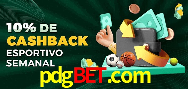 10% de bônus de cashback na pdgbet.com